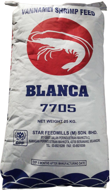 Blanca 7705, Vannamei Shrimp Feed